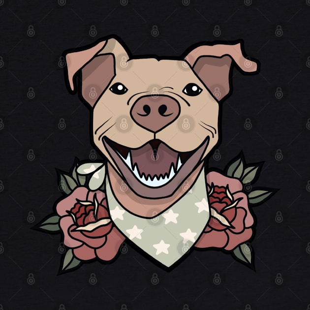 Bully traditional tattoo pitbull by X-TrashPanda